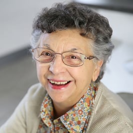 senior woman smiling